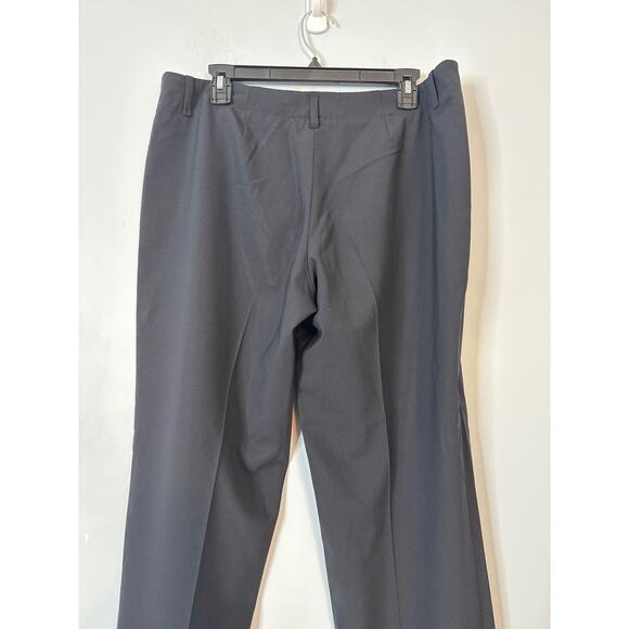 Boss Hugo Boss Women's Wide Leg Dress Pants Flat Front Preppy Black Size 12 - Picture 4 of 5